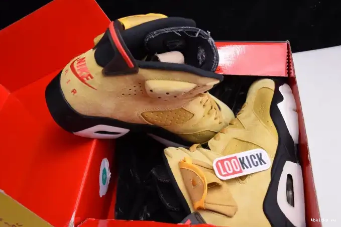 Cheap TB SCOTT CN1084-300 AIR TRAVIS YELLOW X JORDAN 6 0509